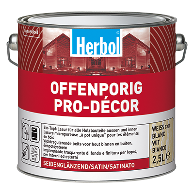 Herbol Offenporig Pro Decor - 0301 Weiß - 750ml