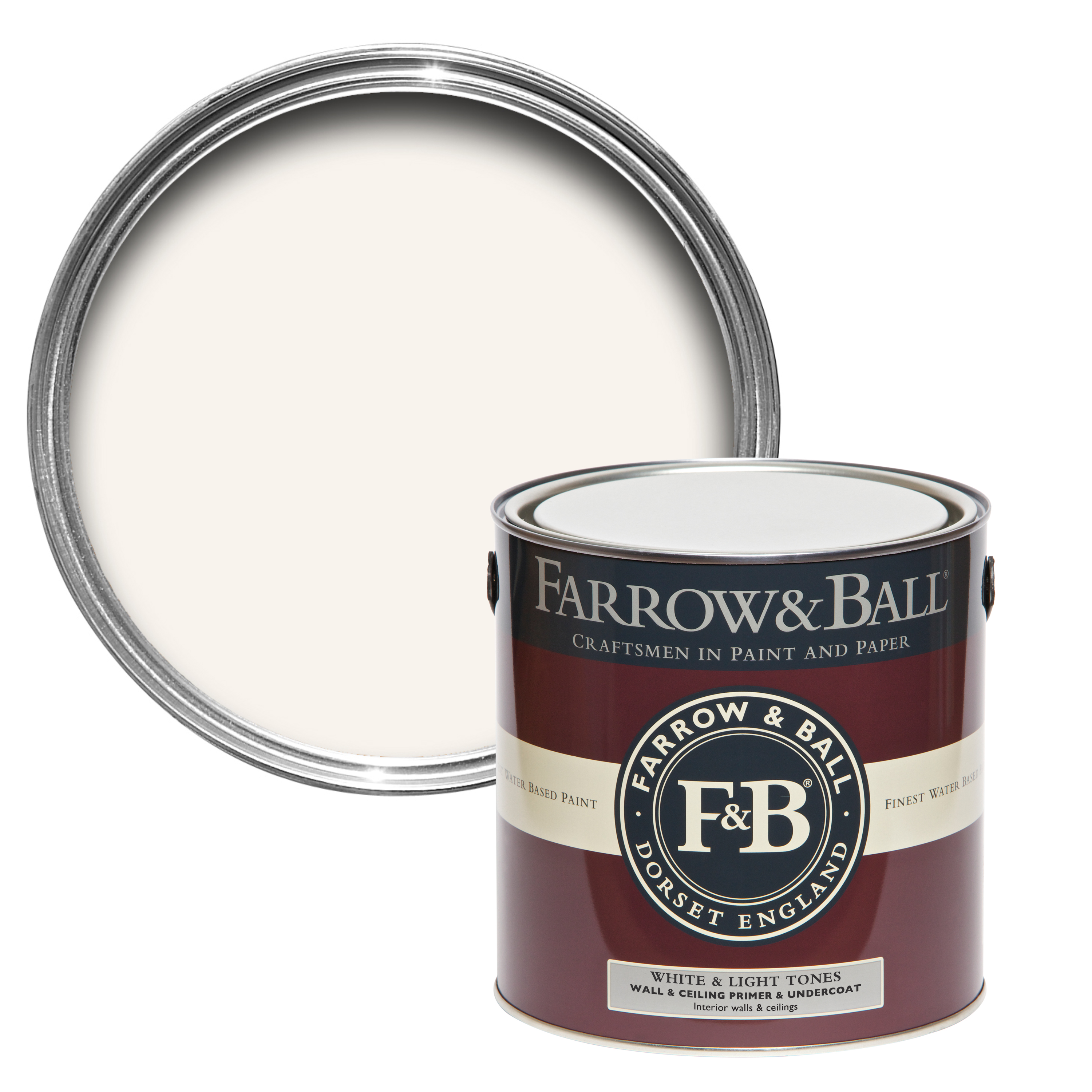 Farrow & Ball - Interior Wood Primer - White & Light Tones - 750ml